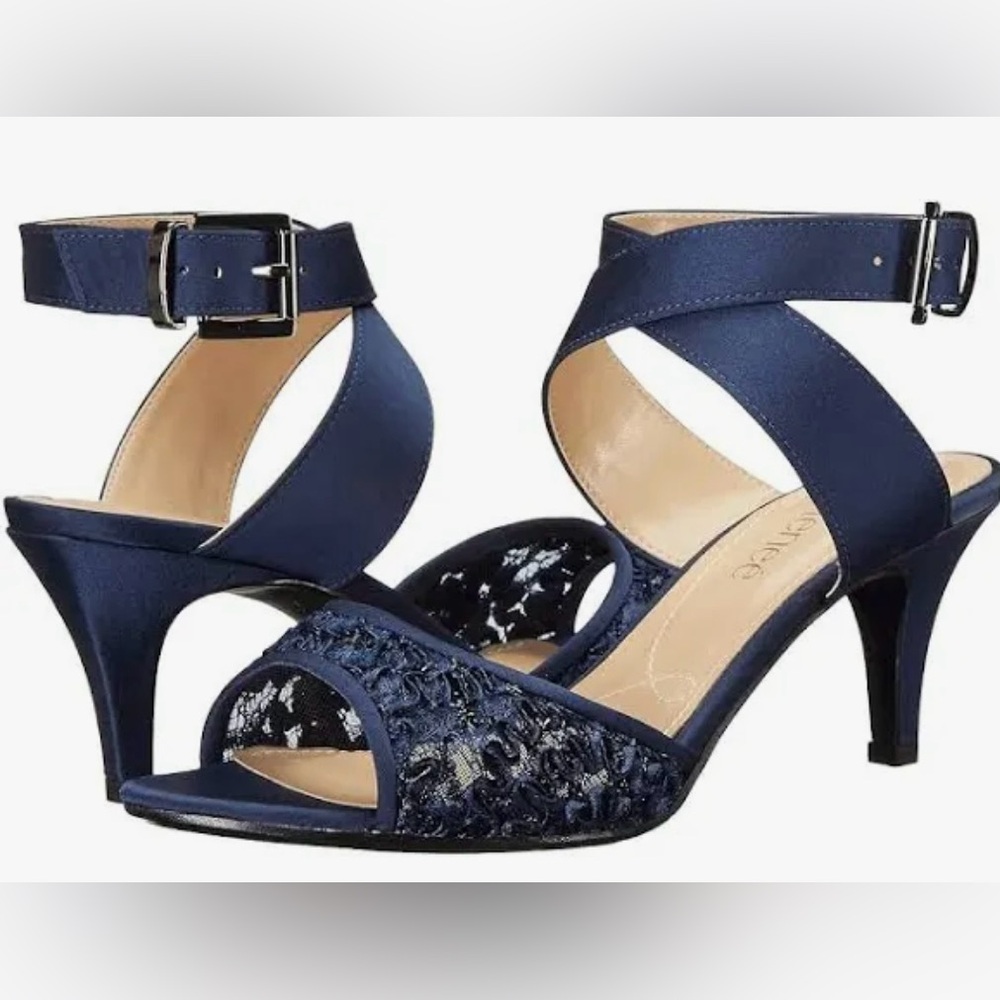 J.Renee Soncino Strappy Dress Sandals in Navy